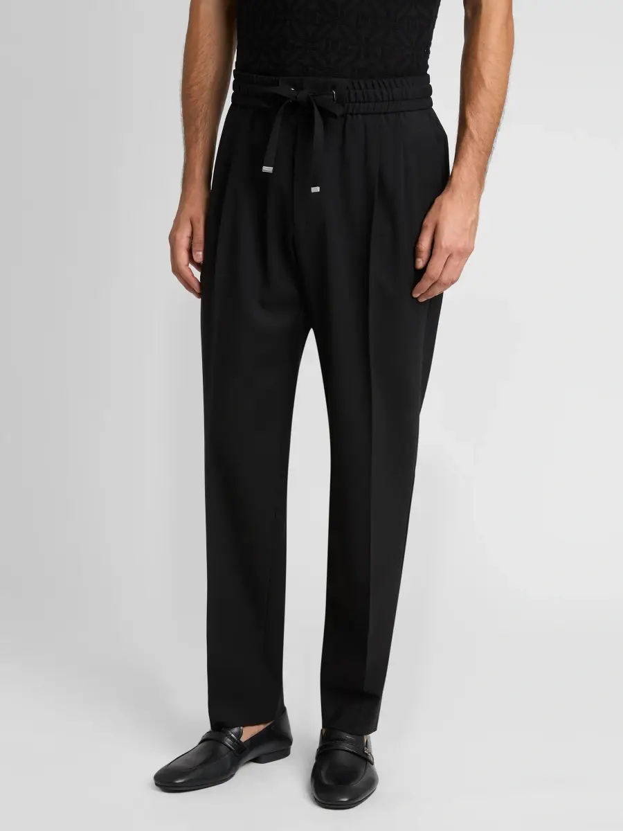 Dolce & Gabbana Men's Stretch-Virgin Wool Trousers | Thumbnail 4 Dolce & Gabbana Men's Stretch-Virgin Wool Trousers | Thumbnail 4