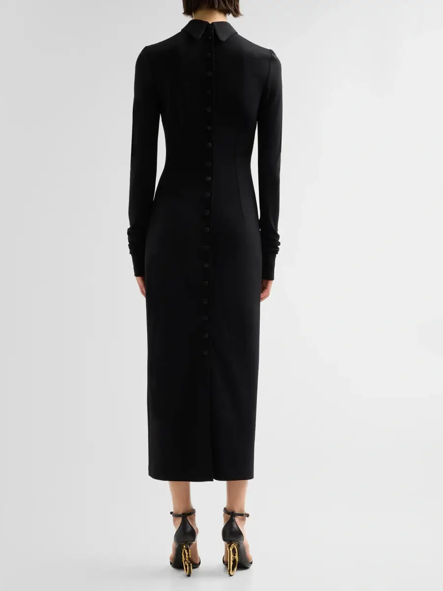 Dolce & Gabbana Women's Wool Midi Shirtdress | Thumbnail 3 Dolce & Gabbana Women's Wool Midi Shirtdress | Thumbnail 3