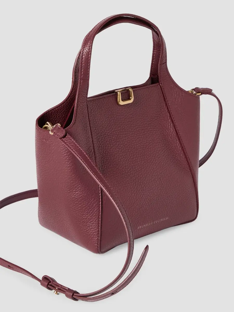 Brunello Cucinelli Women's Sartorial Small Bucket Bag in Soft Grained Leather | Thumbnail 4 Brunello Cucinelli Women's Sartorial Small Bucket Bag in Soft Grained Leather | Thumbnail 4