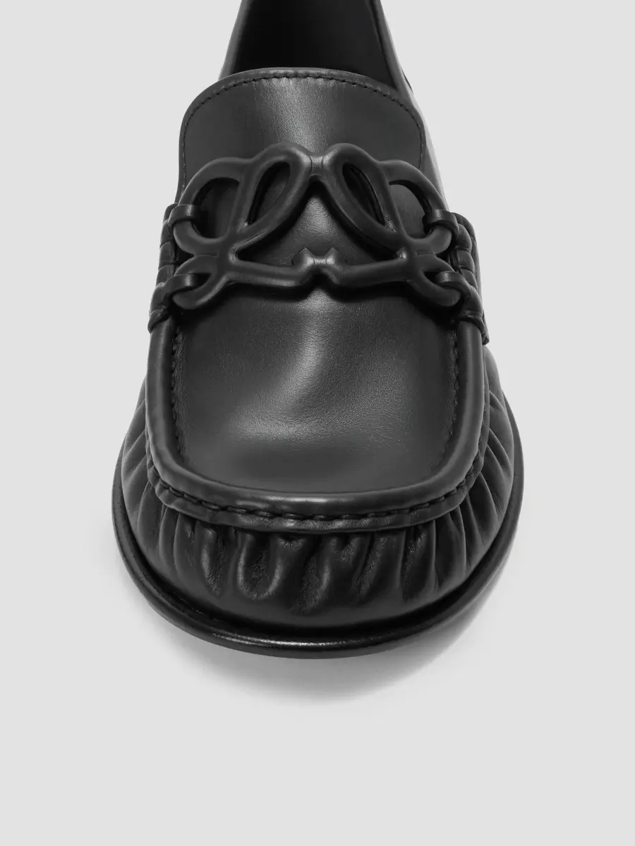 Loewe Women's Double L Leather Loafers | Thumbnail 4
