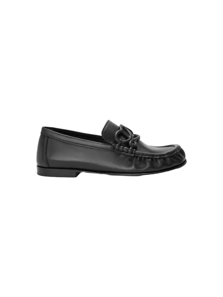Women's Double L Leather Loafers