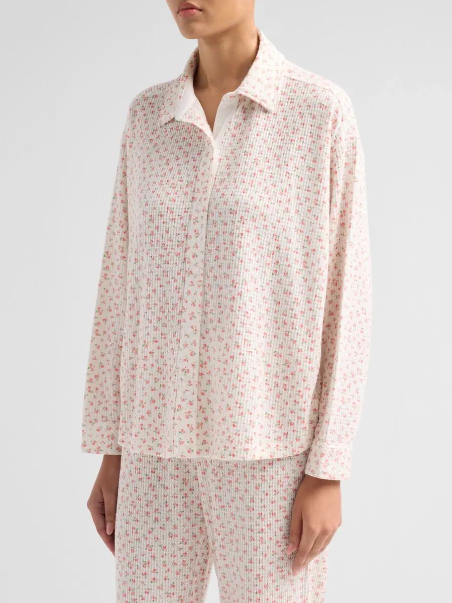 Papinelle Women's Floral Waffle-Knit Pajamas | Thumbnail 4 Papinelle Women's Floral Waffle-Knit Pajamas | Thumbnail 4