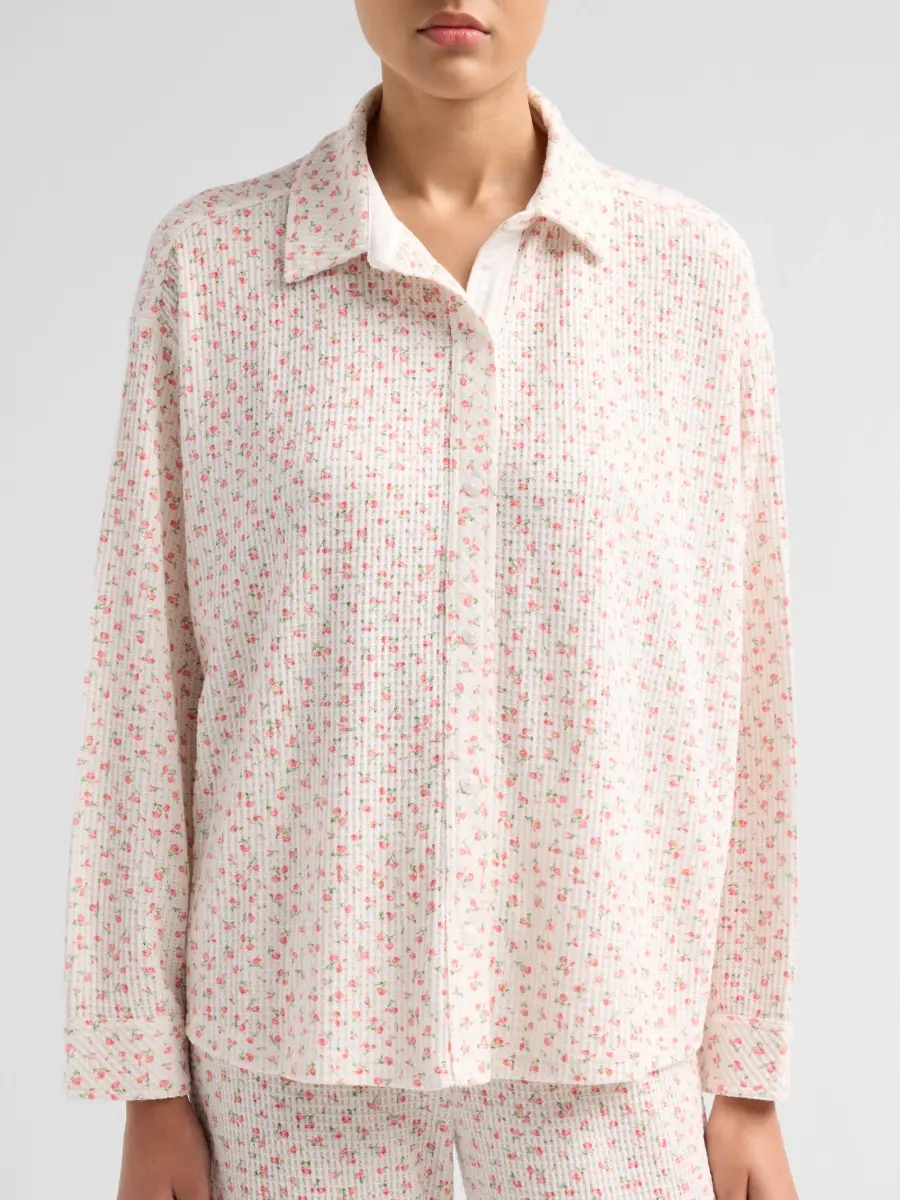 Papinelle Women's Floral Waffle-Knit Pajamas | Thumbnail 5 Papinelle Women's Floral Waffle-Knit Pajamas | Thumbnail 5