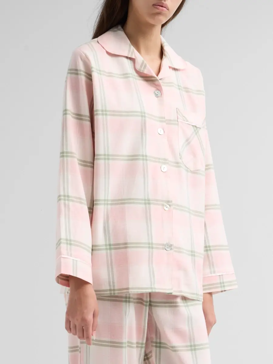 Papinelle Women's Cotton Plaid Pajama Set | Thumbnail 4 Papinelle Women's Cotton Plaid Pajama Set | Thumbnail 4