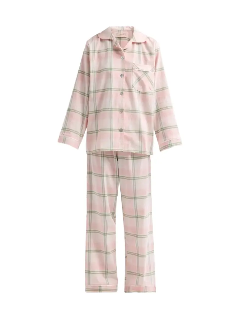 Papinelle Women's Cotton Plaid Pajama Set