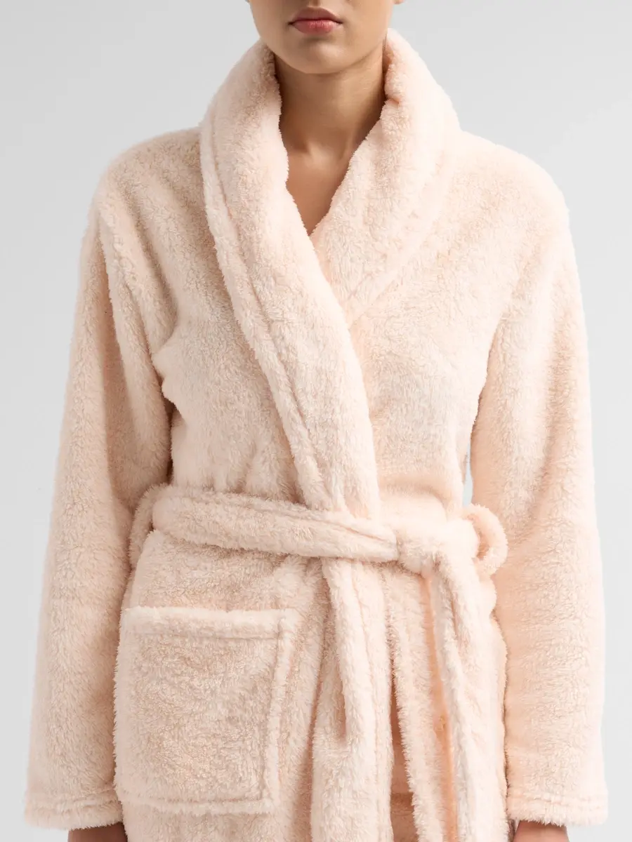 Papinelle Women's Cosy Plush Tie-Waist Robe | Thumbnail 5 Papinelle Women's Cosy Plush Tie-Waist Robe | Thumbnail 5