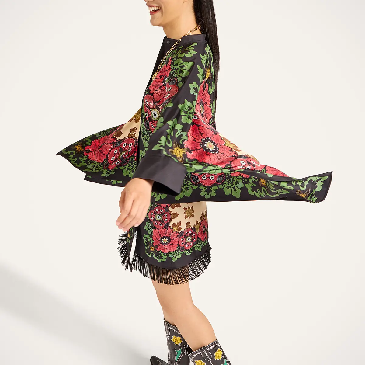 La Double J Foulard Mini Skirt | Thumbnail 4 La Double J Foulard Mini Skirt | Thumbnail 4