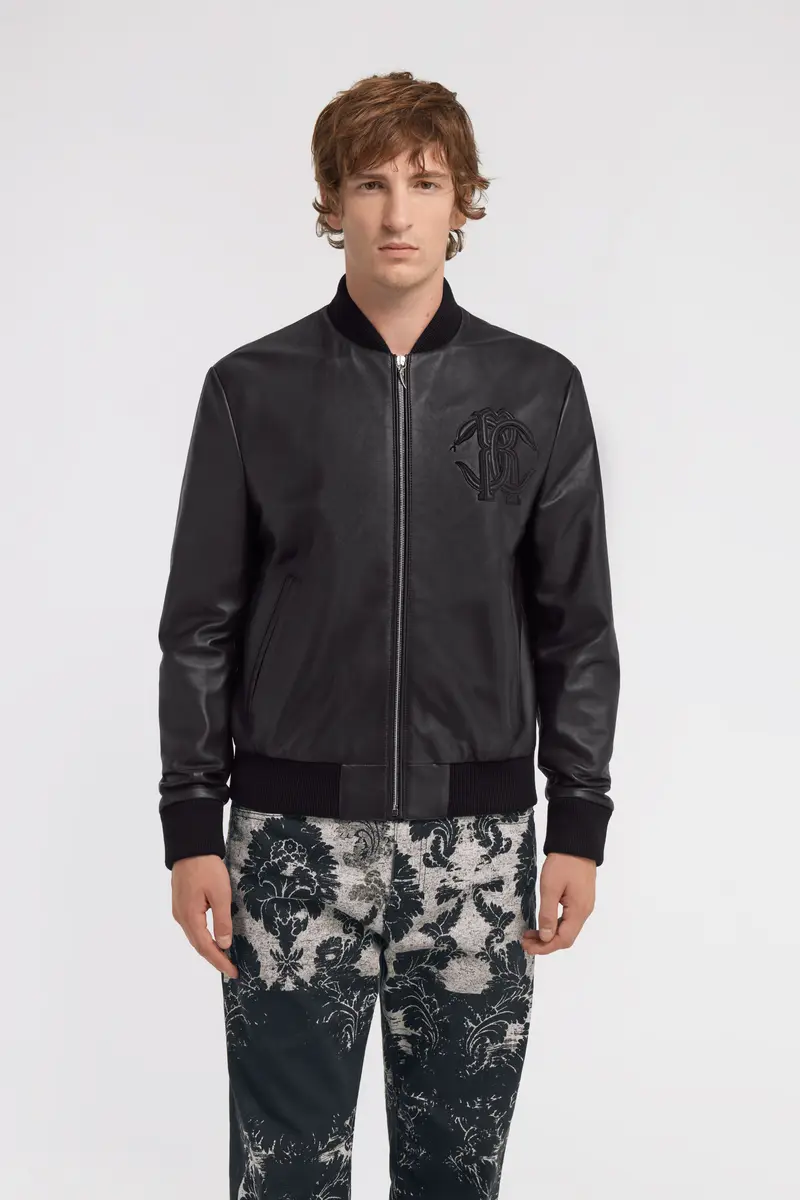 Roberto Cavalli Bomber leather jacket | Thumbnail 2 Roberto Cavalli Bomber leather jacket | Thumbnail 2