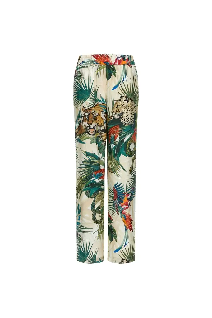 Jungle Print Silk Trousers Jungle Print Silk Trousers
