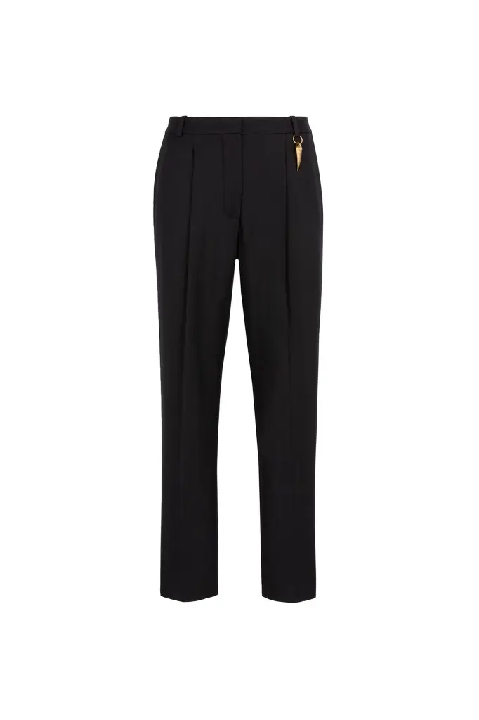 Pressed-crease cropped trousers Pressed-crease cropped trousers