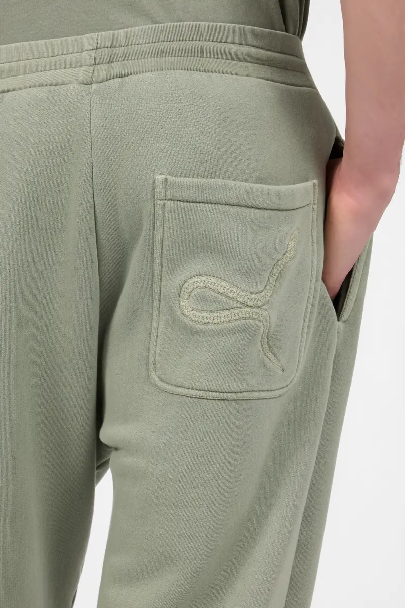 Roberto Cavalli Sage Green Cotton Trousers | Thumbnail 5 Roberto Cavalli Sage Green Cotton Trousers | Thumbnail 5