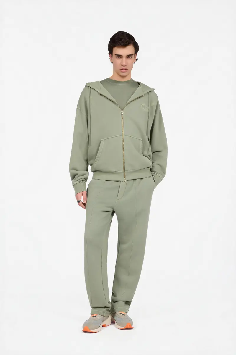 Roberto Cavalli Sage Green Cotton Trousers | Thumbnail 6 Roberto Cavalli Sage Green Cotton Trousers | Thumbnail 6