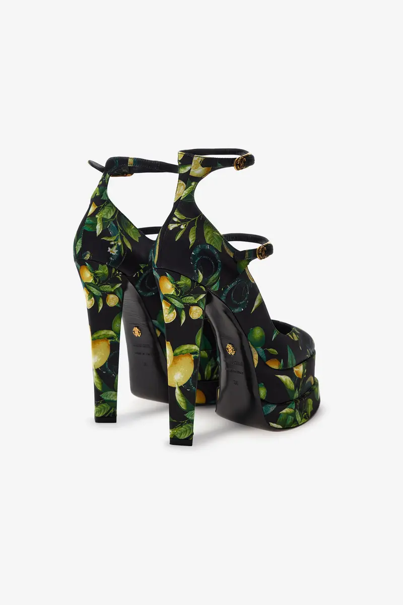 Roberto Cavalli Lemon print platform sandals | Thumbnail 3 Roberto Cavalli Lemon print platform sandals | Thumbnail 3