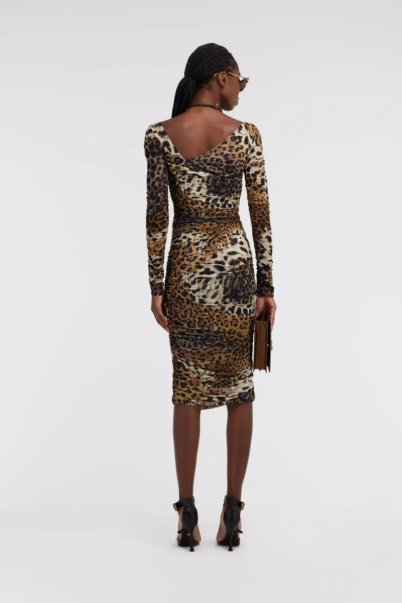 Roberto Cavalli Stretch Jaguar Skin print dress | Thumbnail 3 Roberto Cavalli Stretch Jaguar Skin print dress | Thumbnail 3
