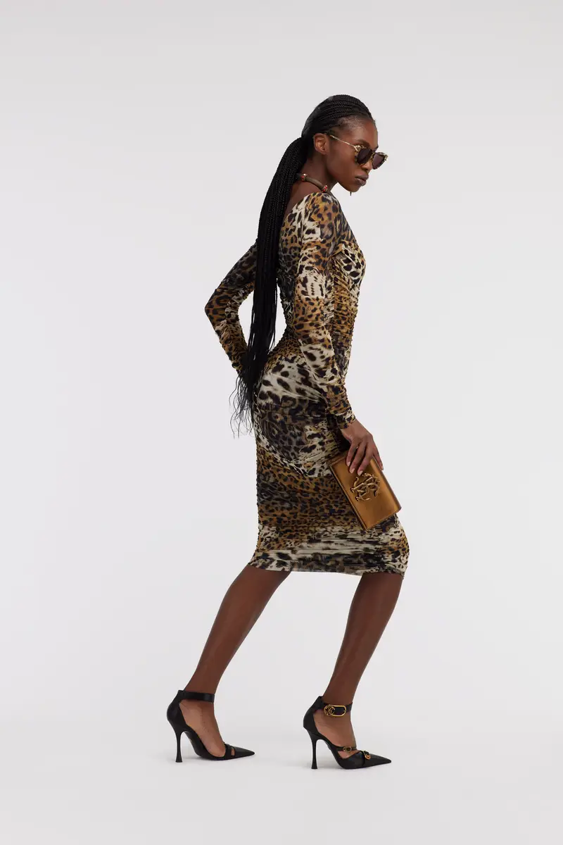 Roberto Cavalli Stretch Jaguar Skin print dress | Thumbnail 4 Roberto Cavalli Stretch Jaguar Skin print dress | Thumbnail 4