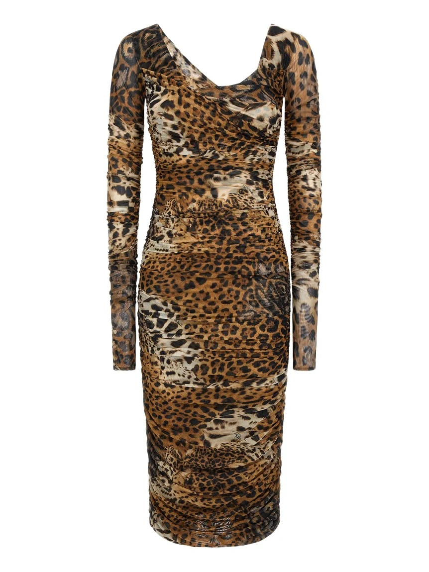 Stretch Jaguar Skin print dress