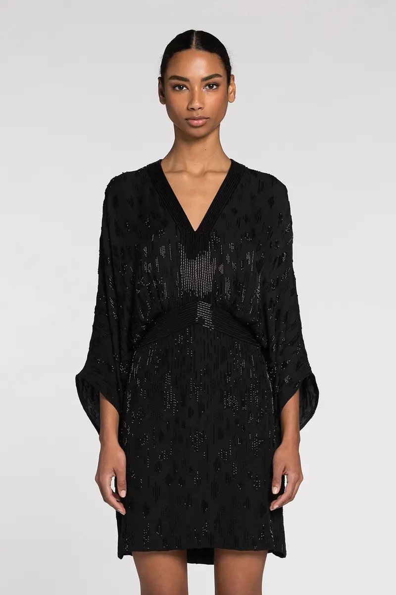 Roberto Cavalli Bead-embellished short silk dress | Thumbnail 3 Roberto Cavalli Bead-embellished short silk dress | Thumbnail 3