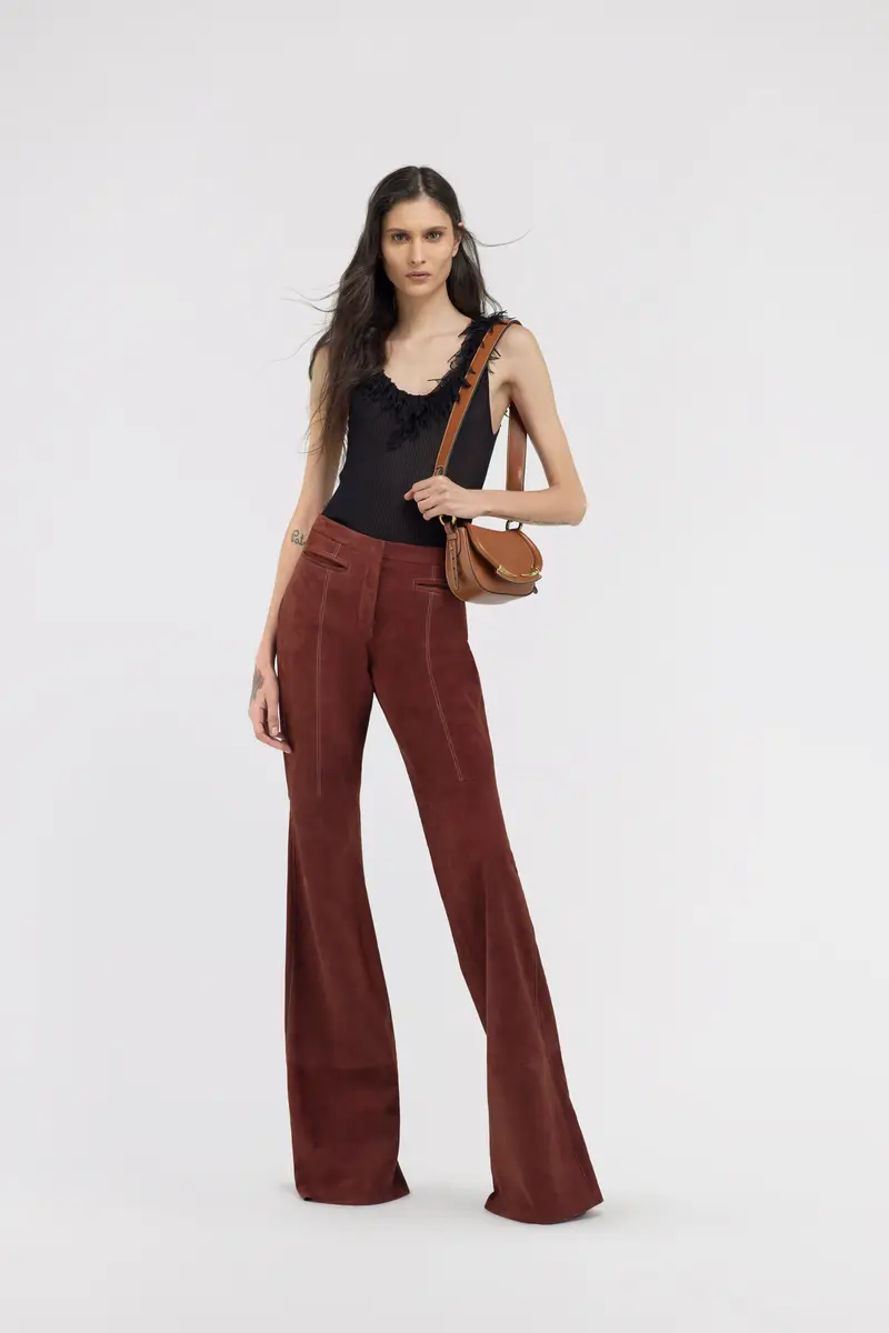 Roberto Cavalli Black Ribbed Knit Top With Frayed Trim | Thumbnail 5 Roberto Cavalli Black Ribbed Knit Top With Frayed Trim | Thumbnail 5