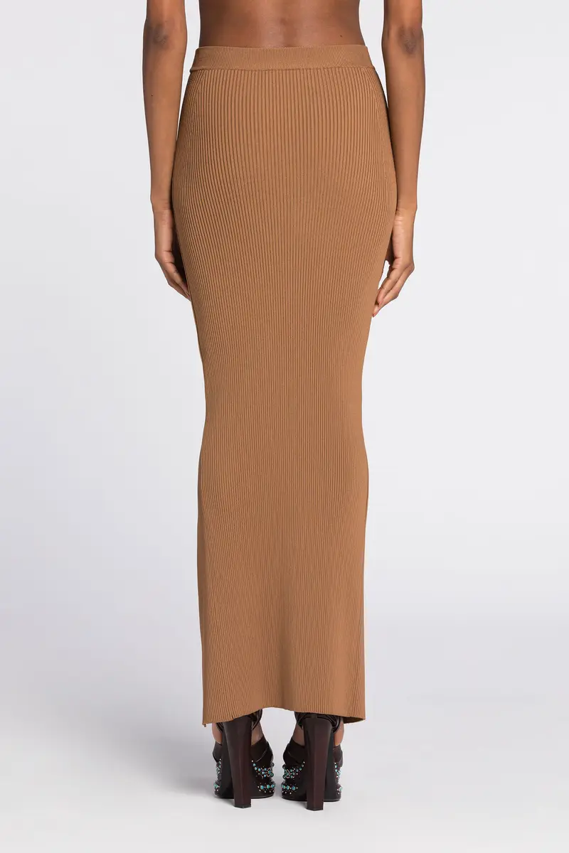 Roberto Cavalli Ribbed long skirt with cut-out | Thumbnail 4 Roberto Cavalli Ribbed long skirt with cut-out | Thumbnail 4