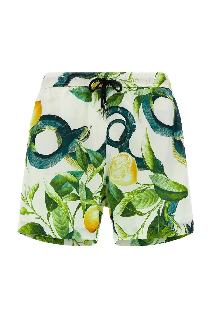 Roberto Cavalli Swim shorts with Lemon print