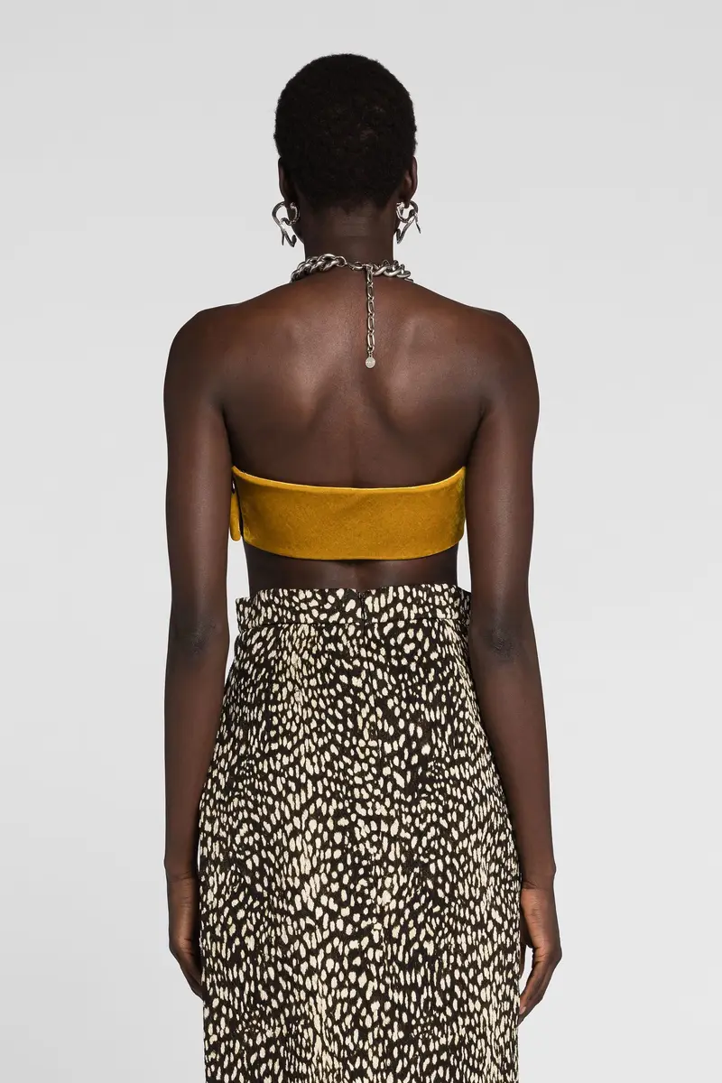 Roberto Cavalli Velvet Bandeau Top | Thumbnail 4 Roberto Cavalli Velvet Bandeau Top | Thumbnail 4