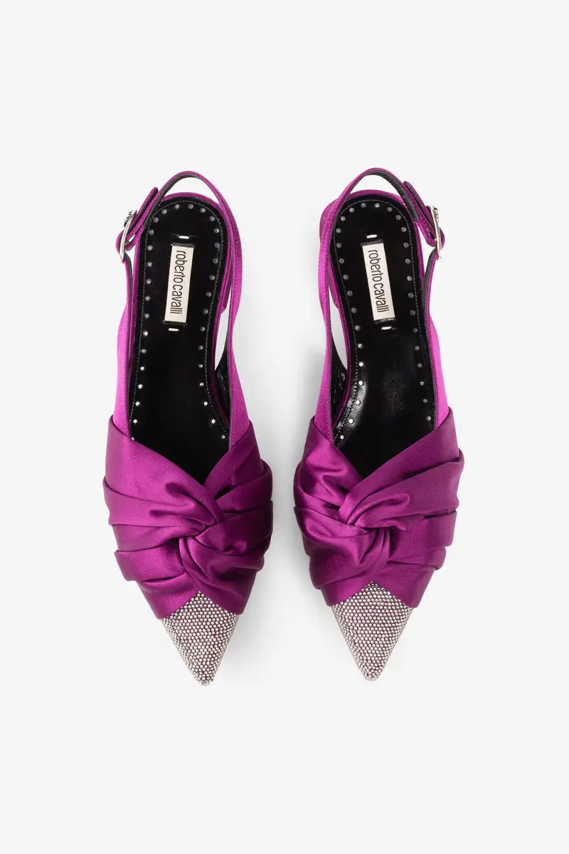 Roberto Cavalli Knot-detail crystal-embellished ballerina shoes | Thumbnail 4 Roberto Cavalli Knot-detail crystal-embellished ballerina shoes | Thumbnail 4