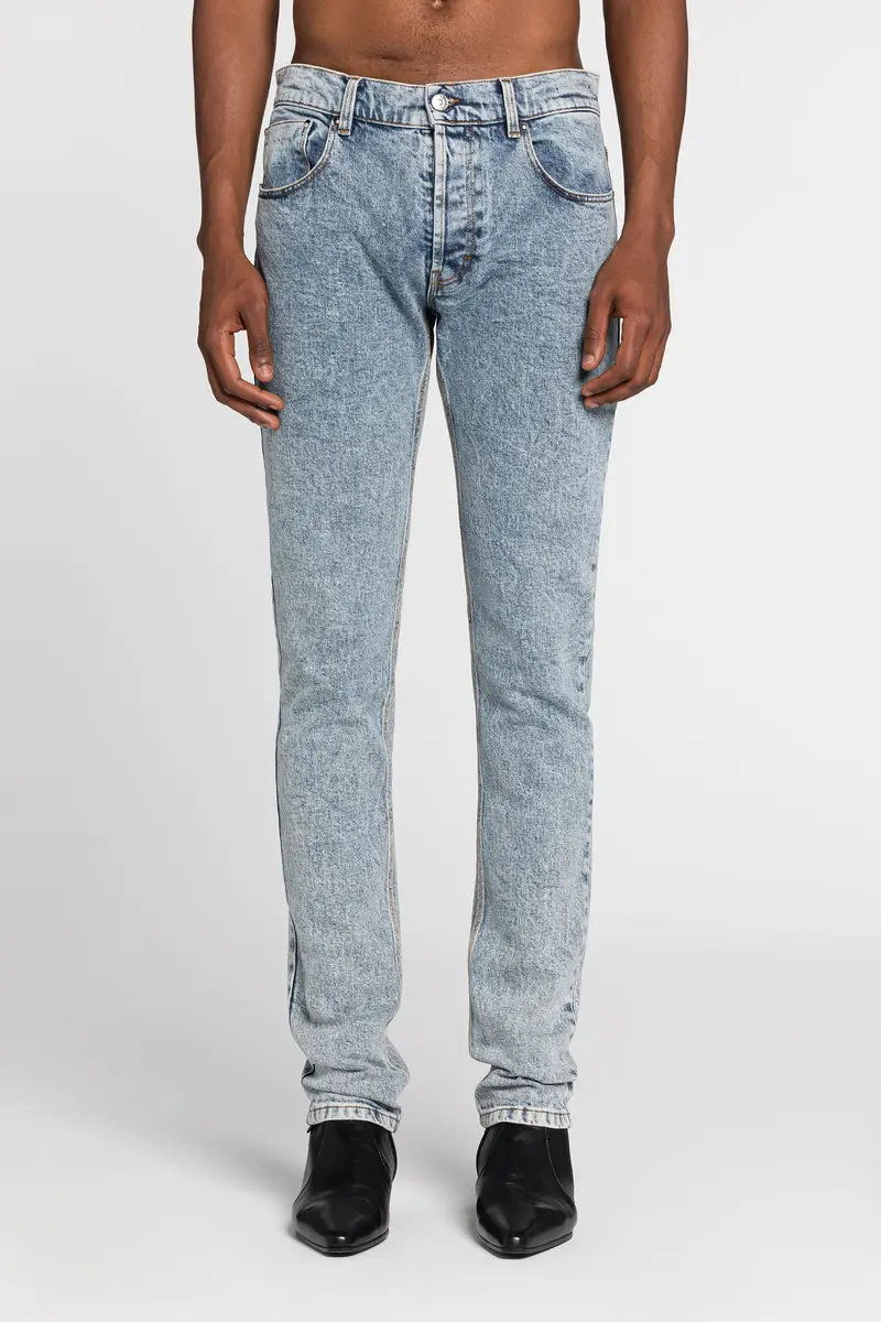 Roberto Cavalli Mirror Snake-Embroidered Slim-Fit Jeans | Thumbnail 3 Roberto Cavalli Mirror Snake-Embroidered Slim-Fit Jeans | Thumbnail 3