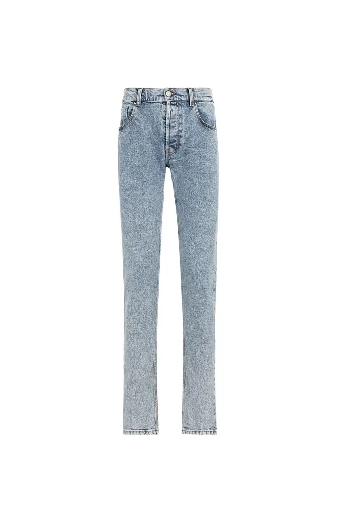 Roberto Cavalli Mirror Snake-Embroidered Slim-Fit Jeans