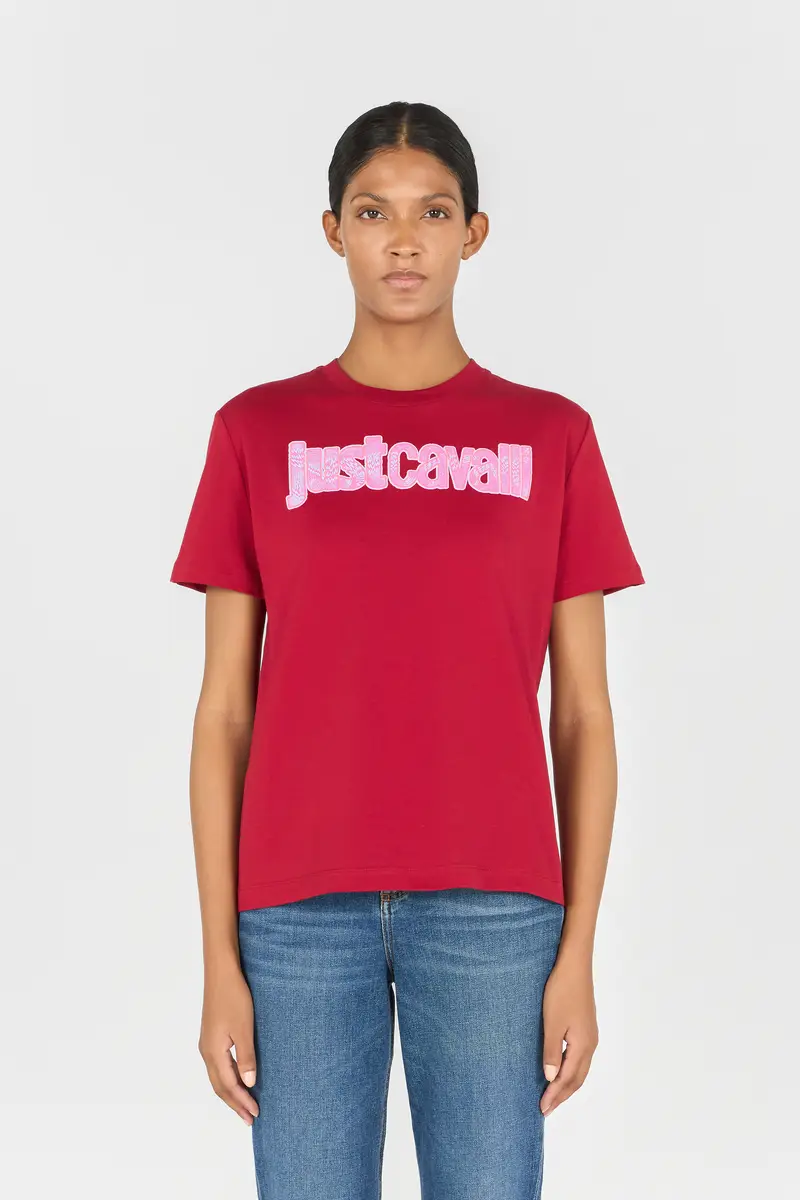 Roberto Cavalli Woman Cotton T-Shirt | Thumbnail 2 Roberto Cavalli Woman Cotton T-Shirt | Thumbnail 2