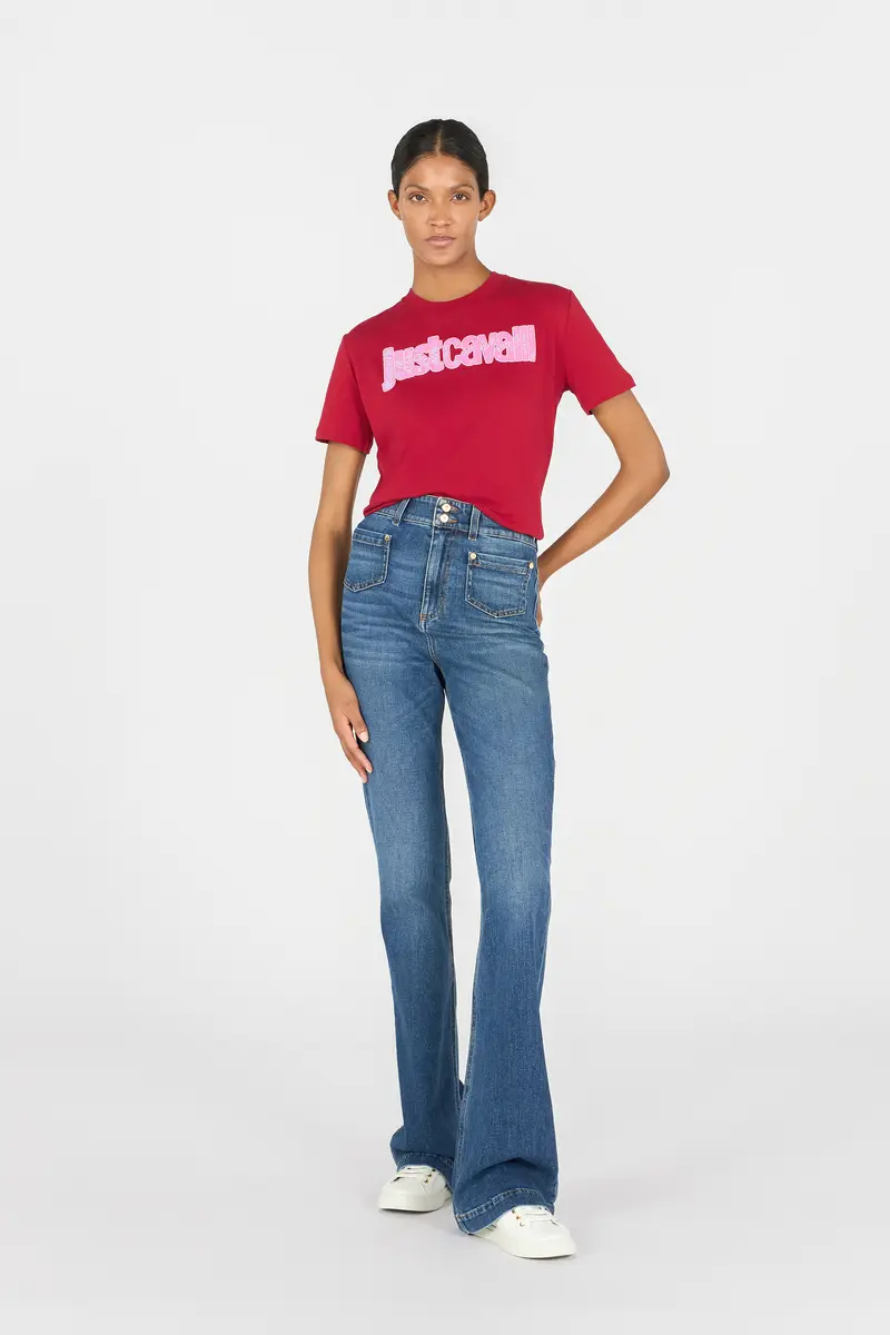 Roberto Cavalli Woman Cotton T-Shirt | Thumbnail 6 Roberto Cavalli Woman Cotton T-Shirt | Thumbnail 6