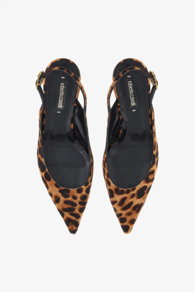 Roberto Cavalli Leopard Print Slingback Pumps | Thumbnail 5 Roberto Cavalli Leopard Print Slingback Pumps | Thumbnail 5