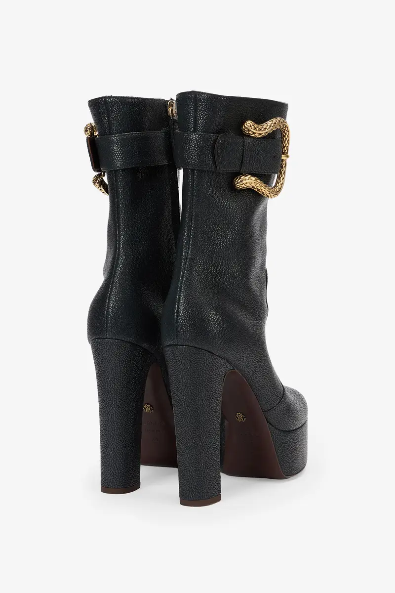 Roberto Cavalli Black Platform Boots | Thumbnail 3 Roberto Cavalli Black Platform Boots | Thumbnail 3
