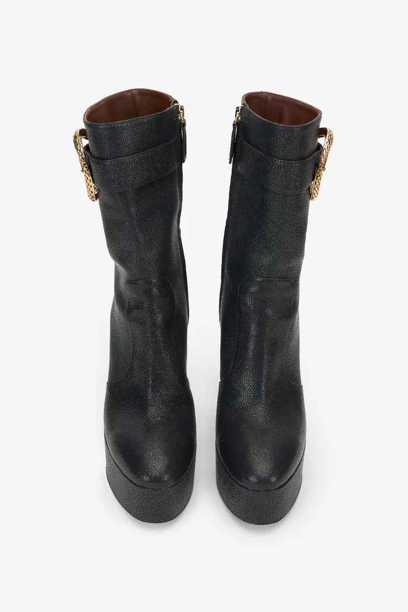 Roberto Cavalli Black Platform Boots | Thumbnail 4 Roberto Cavalli Black Platform Boots | Thumbnail 4