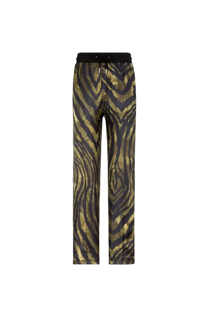 Roberto Cavalli Freedom-Print Silk Track Pants