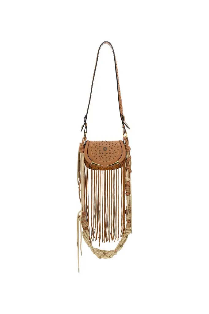 Roberto Cavalli Fringe Fang Bag