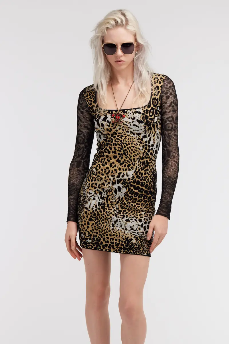 Roberto Cavalli Jaguar Skin print dress | Thumbnail 2 Roberto Cavalli Jaguar Skin print dress | Thumbnail 2