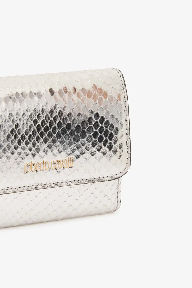 Roberto Cavalli Laminated Cardholder with Snake Print | Thumbnail 4 Roberto Cavalli Laminated Cardholder with Snake Print | Thumbnail 4