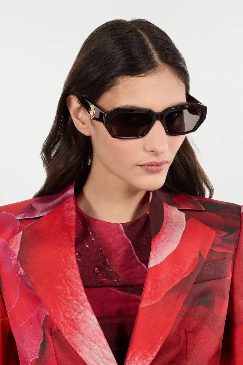 Roberto Cavalli Sunglasses with wide rectangular front and fangs | Thumbnail 2 Roberto Cavalli Sunglasses with wide rectangular front and fangs | Thumbnail 2