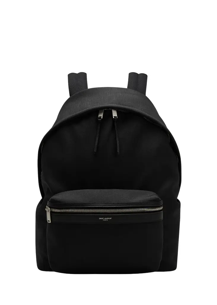 Saint Laurent Men's City Canvas Backpack