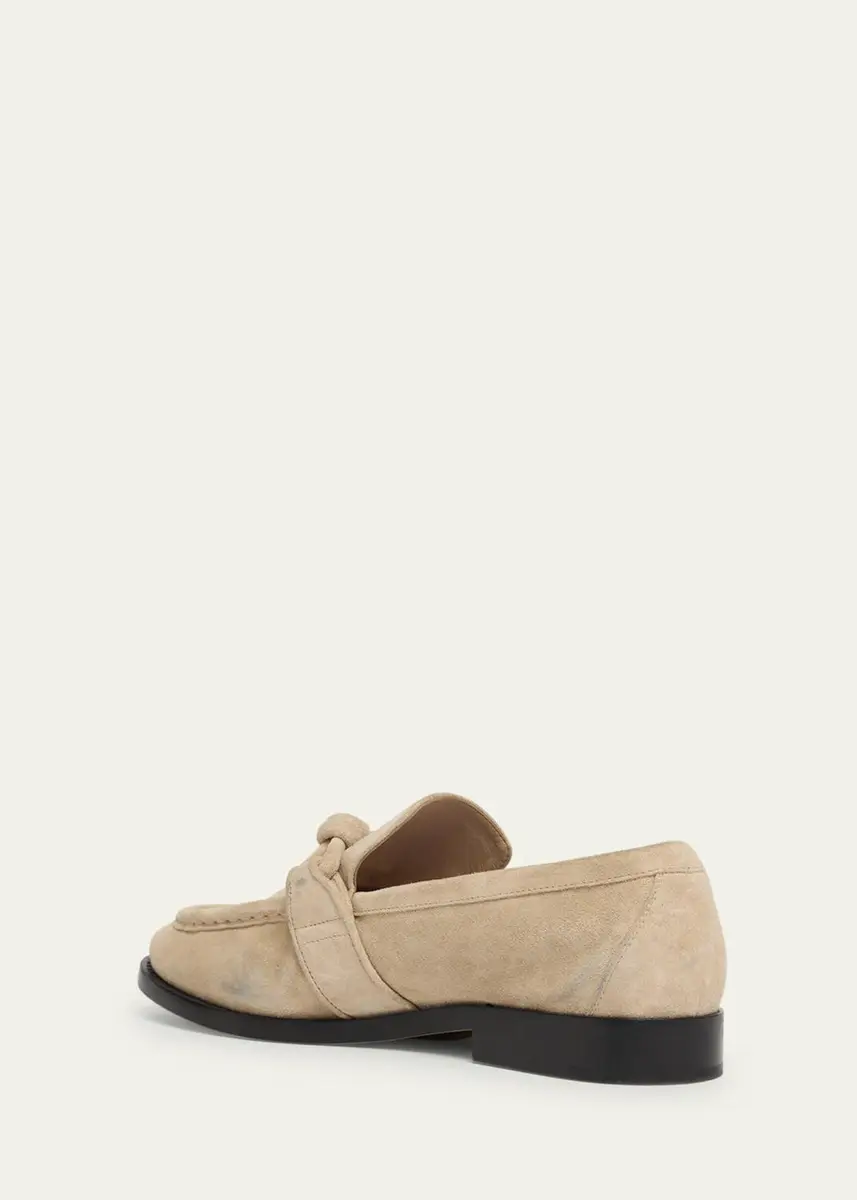 Bottega Veneta Astaire Knot Soft Suede Loafers | Thumbnail 5