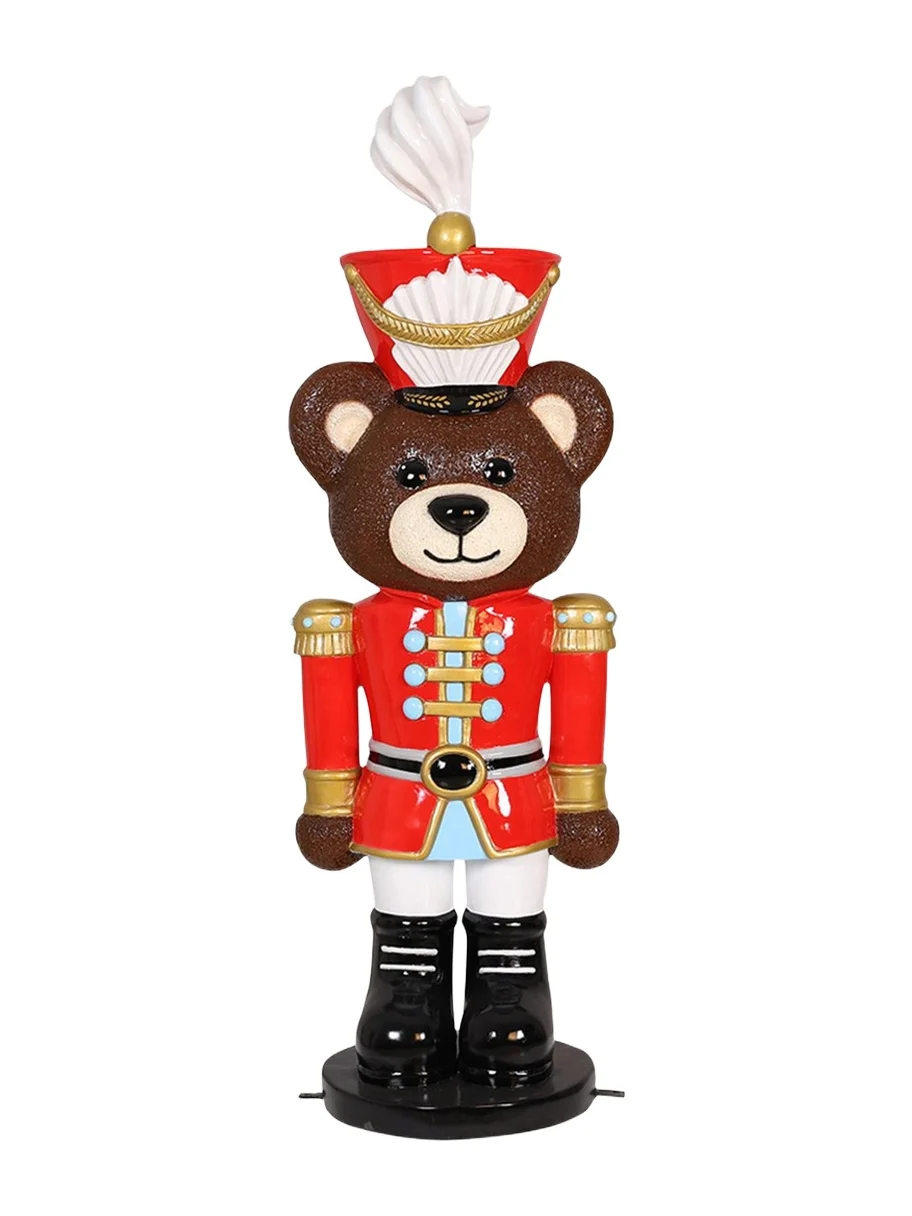 Universal Statues 4' Teddy Bear Nutcracker Statue