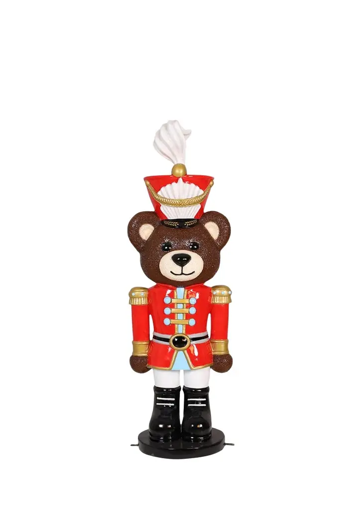 Universal Statues 4' Teddy Bear Nutcracker Statue