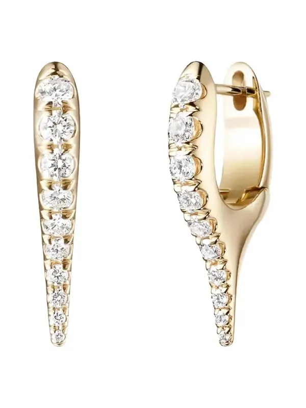 18K Lola Needle Earrings with Diamonds 18K Lola Needle Earrings with Diamonds