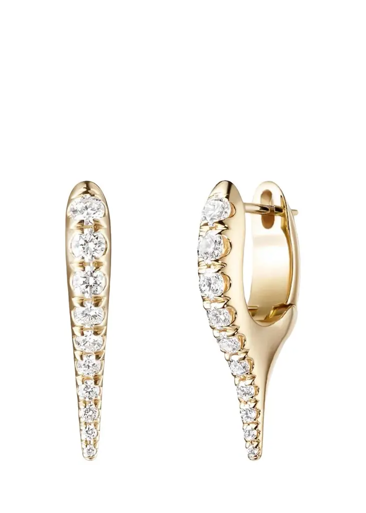 18K Lola Needle Earrings with Diamonds 18K Lola Needle Earrings with Diamonds