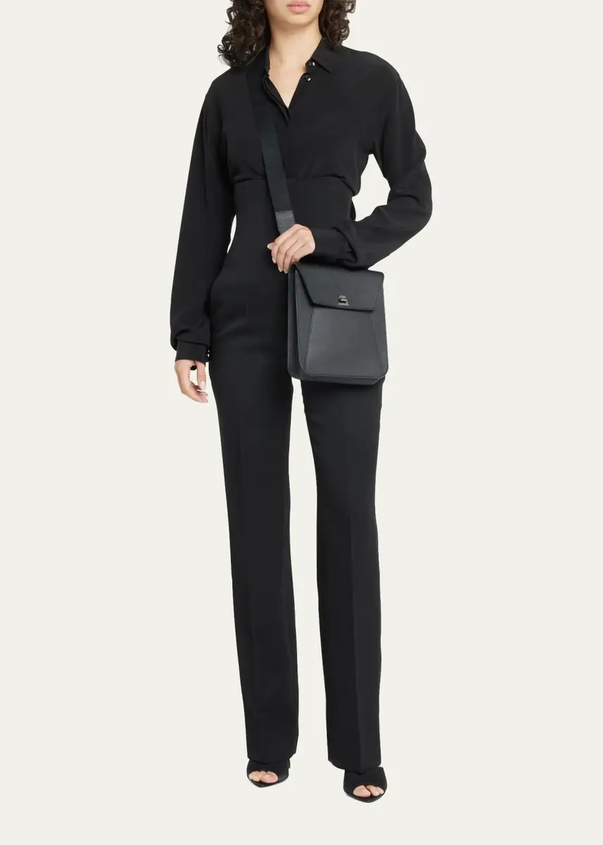 Akris Anouk Small Leather Messenger Bag | Thumbnail 5 Akris Anouk Small Leather Messenger Bag | Thumbnail 5