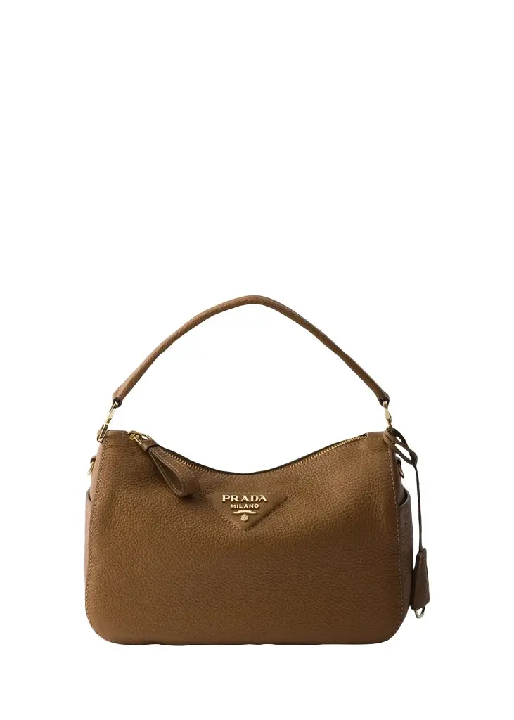 Prada Small Grain Leather Top-Handle Bag