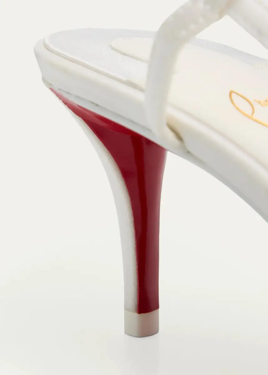 Christian Louboutin 60mm Miss Z Satin Slingback Pumps | Thumbnail 3 Christian Louboutin 60mm Miss Z Satin Slingback Pumps | Thumbnail 3