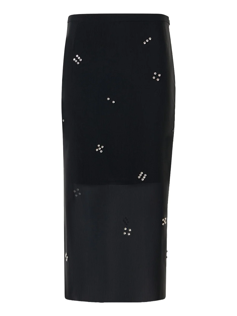 Diamond Dice Dot Pencil Midi Skirt Diamond Dice Dot Pencil Midi Skirt