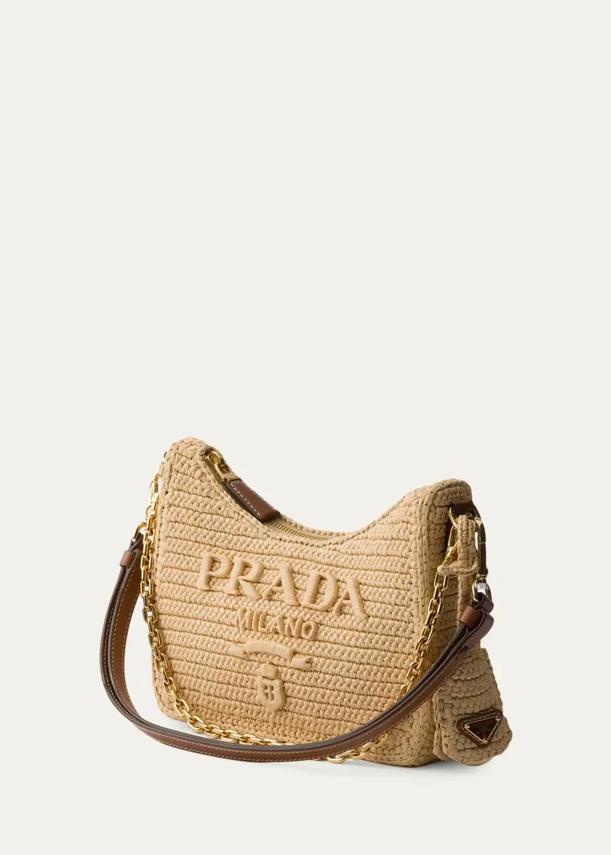Prada Re-Edition Mini Crochet Shoulder Bag | Thumbnail 2 Prada Re-Edition Mini Crochet Shoulder Bag | Thumbnail 2
