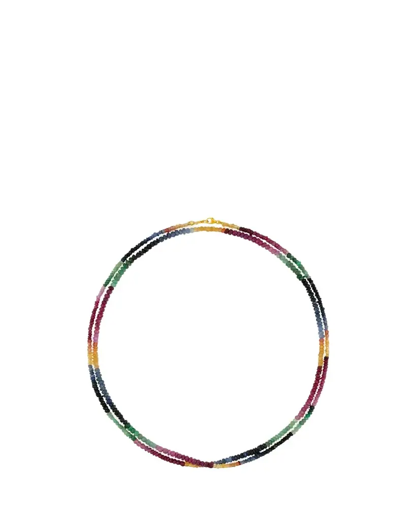 Arizona Rainbow Sapphire Double-Strand Necklace